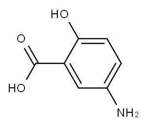 5-氨基水杨酸 标准品 结构式