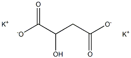 Potassium malate 化学構造式