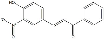 3Nitro-4-HydroxyChalcone Struktur