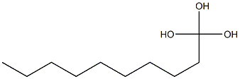 Orthodecanoic acid Struktur