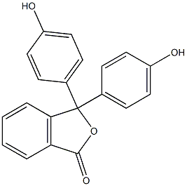 Phenolphthalein indicator 化学構造式