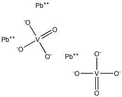 Lead(II) orthovanadate Struktur