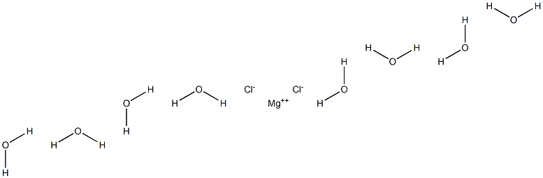 Magnesium chloride octahydrate Struktur