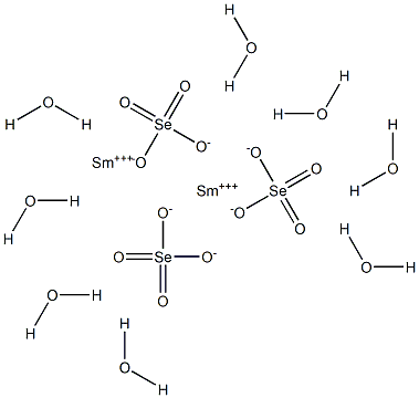 Samarium(III) selenate octahydrate Struktur