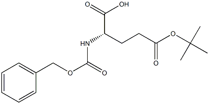苯甲氧羰基-L-谷氨酸-5-叔丁基酯 结构式