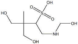 N-(trimethylol)methyl-3-aminopropane sulfonic acid Struktur