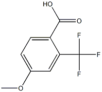 4-Methoxy-2-(trifluoromethyl)benzoic acid,,结构式
