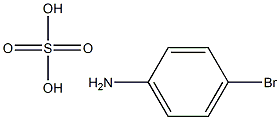 对溴苯胺硫酸盐, , 结构式