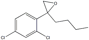 2-丁基-2-(2,4-二氯苯基)环氧乙烷, , 结构式