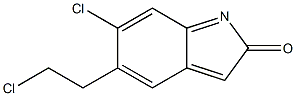 5-chloroethyl-6-chloroindol-2-one Structure