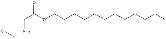 甘氨酸十二烷基酯盐酸盐, , 结构式