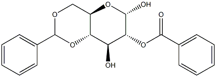 2-O-Benzoyl-4,6-O-benzylidene-a-D-glucopyranoside Structure