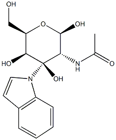 3-Indolyl2-acetamido-2-deoxy-b-D-galactopyranoside Struktur