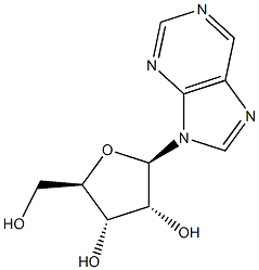 9-(b-D-Ribofuranosyl)purine Structure