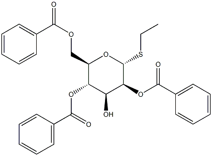 Ethyl2,4,6-tri-O-benzoyl-a-D-thiomannopyranoside Structure