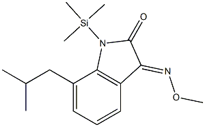  1H-Indole-2,3-dione, 7-isobutyl-1-(trimethylsilyl)-, 3-(O-methyloxime)