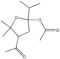 Acetic acid, 4-acetyl-2-isopropyl-5,5-dimethyltetrahydrofuran-2-yl est er