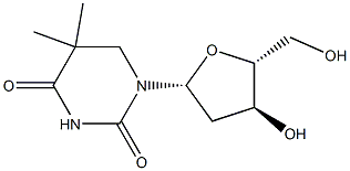 5,6-dihydro-5-methylthymidine 结构式