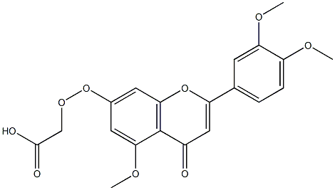 7-carboxymethoxyloxy-3',4',5-trimethoxyflavone Structure