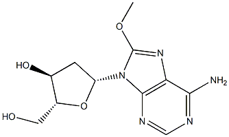 8-methoxy-2'-deoxyadenosine Struktur