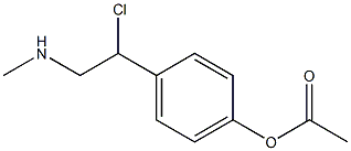 2-(4-acetoxyphenyl)-2-chloro-N-methylethylamine|