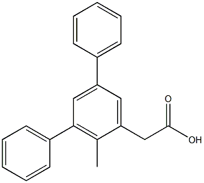 1-(carboxymethyl)-3,5-diphenyl-2-methylbenzene Structure