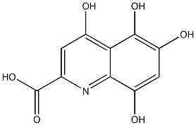 4,5,6,8-四羟基喹啉-2-羧酸, , 结构式