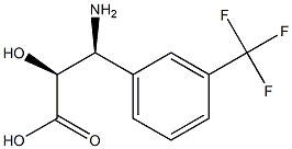 (2S,3S)-3-Amino-2-hydroxy-3-(3-trifluoromethyl-phenyl)-propanoic acid 结构式