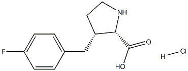 (R)-gamma-(4-fluoro-benzyl)-L-proline hydrochloride Struktur