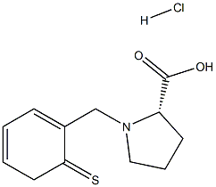 (S)-alpha-(2-Thiophenylmethyl)-proline hydrochloride Struktur