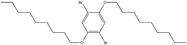 1,4-DIBROMO-2,5-DI(NONYLOXY)BENZENE Struktur