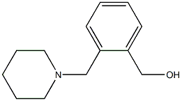 o-((piperidin-1-yl)methyl)benzyl alcohol Struktur