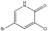 5-Bromo-3-chloro-2-pyridone Struktur
