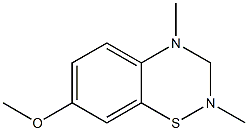 7-Methoxy-2,4-dimethyl-2H-1,2,4-benzothiadiazin- Structure