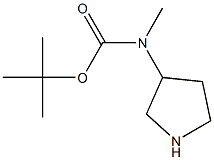 tert-butyl (pyrrolidin-3-yl)methylcarbamate Structure