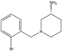 (3R)-1-(2-bromobenzyl)piperidin-3-amine Struktur