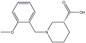 (3R)-1-(2-methoxybenzyl)piperidine-3-carboxylic acid Structure