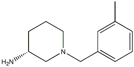 (3R)-1-(3-methylbenzyl)piperidin-3-amine Struktur