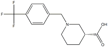 (3R)-1-[4-(trifluoromethyl)benzyl]piperidine-3-carboxylic acid Structure