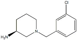 (3S)-1-(3-chlorobenzyl)piperidin-3-amine Struktur