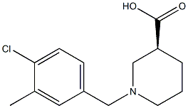 (3S)-1-(4-chloro-3-methylbenzyl)piperidine-3-carboxylic acid Structure