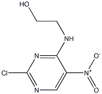 2-[(2-chloro-5-nitropyrimidin-4-yl)amino]ethanol Structure