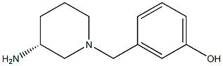 3-{[(3R)-3-aminopiperidin-1-yl]methyl}phenol Struktur