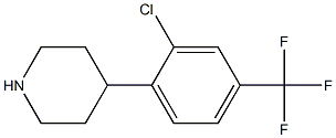 4-[2-chloro-4-(trifluoromethyl)phenyl]piperidine Struktur