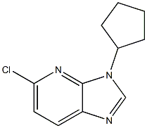 5-chloro-3-cyclopentyl-3H-imidazo[4,5-b]pyridine Structure