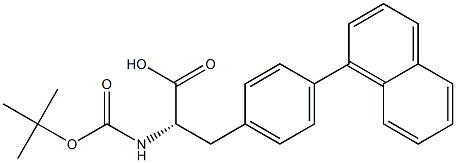 Boc-L-4-(naphthalen-1-yl)-phenylalanine Structure