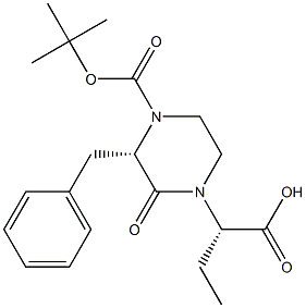 (S)-2-((S)-4-(TERT-BUTOXYCARBONYL)-3-BENZYL-2-OXOPIPERAZIN-1-YL)BUTANOICACID|