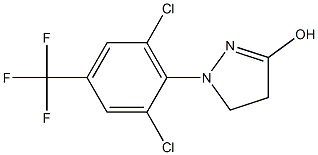 1-[2,6-DICHLORO-4-(TRIFLUOROMETHYL)PHENYL]-3-HYDROXY-4,5-DIHYDRO-1H-PYRAZOLE Structure