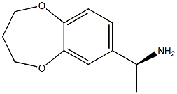 (1S)-1-(3,4-DIHYDRO-2H-1,5-BENZODIOXEPIN-7-YL)ETHANAMINE Struktur