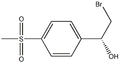 (1R)-2-BROMO-1-[4-(METHYLSULFONYL)PHENYL]ETHANOL 结构式